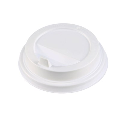 Крышка для стак. Протэк  д.90мм (0,350/0,400л)  белая (10уп х100шт)  (1000шт) Протэк НФ-00013147