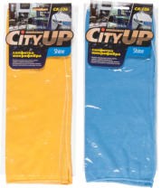 Тряпка микрофибра СИТИ АП для стекол гладкая 35 х 40 см 200 шт. в кор. арт. 106 НФ-00000683