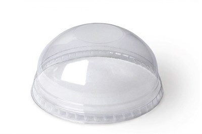 Крышка прозрачная купол Pet VEGGO (пэт вего) без отверстия д. 95 (8упх100шт)  (800шт) НФ-00001221