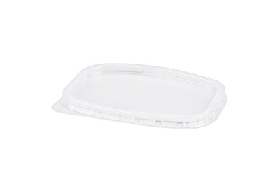 Крышка к контейнеру СТИРОЛ 139 102 ОВАЛЬНАЯ (100/500) НФ-00001294