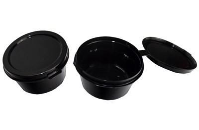 Соусница 30 мл ЧЕРНАЯ с верхним закрытием 1920шт (80 шт) 14887