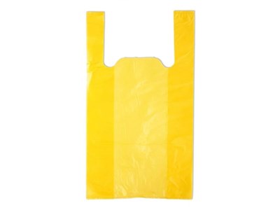 Пакет майка однотонная ЖЕЛТАЯ 23х43 2,4 гр /60 уп х 100шт/  (+/- 10шт) (6000) НФ-00002750