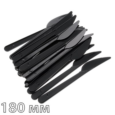 Нож "ПРЕМИУМ" черный (50упх50шт) 180мм (2500шт) ВЗЛП (4008Ч) НФ-00002757