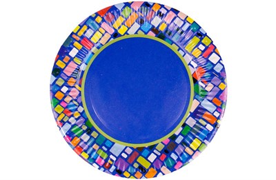 Бум тарелка Папирус д.180мм Мозаика /14уп * 50шт/ (700шт) 14093