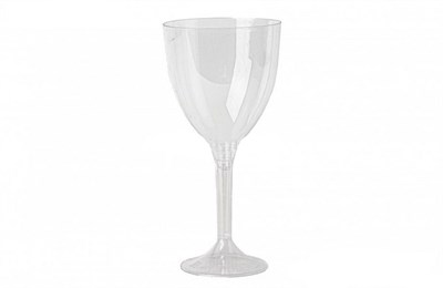 Бокал для Вина прозрачный 0,250 мл  высокая ножка  (100шт) 20шт в спайке 10615