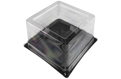 Тортница ПР-Т-138Д   дно черное    0,3кг   /138*138*10/   Протэк   (300шт) Протэк 15907