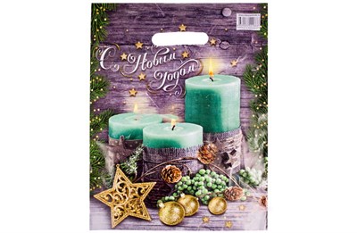 НГ Интерпак 30х40 Святки /20уп х 50 шт/ (1000шт) выруб. 12305