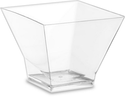 Креманка "Пагода"120 мл прозрачная PS 67х67мм (25шт/20упак) 500шт в кор 12391