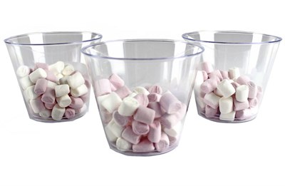 Креманка  "круглая" 200 мл прозрачная PS 88х88х73мм (20шт/6упак) 120шт в кор 17545