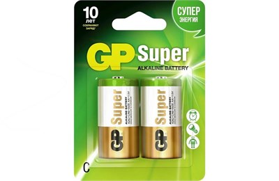 Батарейка GP LR14 Super Alkaline BL2 (20 шт) 17737
