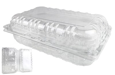 Контейнер прямоуг.с крышкой ПР-РКФ-580 (ПЭТ)  /188*115*58/  Протек (280шт) 17783