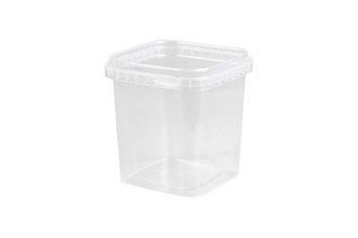 Банка   0,28л   прозрачная  прямоугольная ВЫСОКОЕ   /75*75*80/   Энтерпак   (500шт) 10756