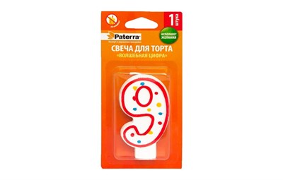 Свечи для торта PATERRA цифра 9 (48шт) НФ-00008876