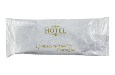 Саше бритвенный набор флопак (станок+крем 8г) серия Hotel collection (200шт) 13033