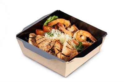 ОСК салатник OpSalad  350 ДНО ЧЕРНЫЙ 121(100)х106(85)х55 (900шт) 20050