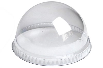 Крышка прозрачная купол Pet Упакс-Юнити без отверстия д. 95  (20упх50шт)  (1000шт) 18170