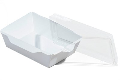 ОСК салатник OpSalad  400 ДНО БЕЛЫЙ 145(120)х95(85)х45 (800шт) 20075