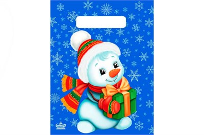 НГ Тико 19х25 Милый снеговичок /30уп х 100 шт/ (3000шт) выруб 20289