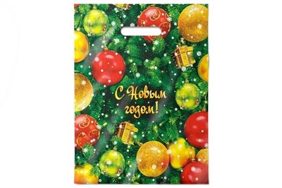 НГ Интерпак 30х40 Елка /20уп х 50 шт/ (1000шт) выруб. 20375