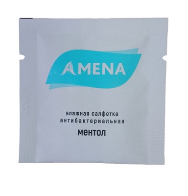 Салфетка влажная в индив. упаковке 135x135 Амена Ментол (1500 шт) НФ-00017138