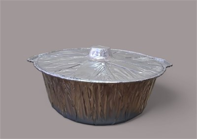 Алюминиевая форма с крышкой "Кастрюля" 4800 мл (338*200*120) 25/50 НФ-00019390