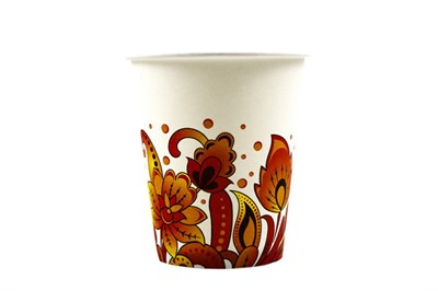 Бум стакан Папирус 0,250л диам 80мм Жар Птица (1000шт) 22381