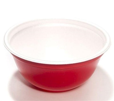 Тарелка супов. 0,5л  ВСПЕНЕННАЯ КРАСНАЯ  /135*65/ Протэк (480шт) ПАКО НФ-00019664