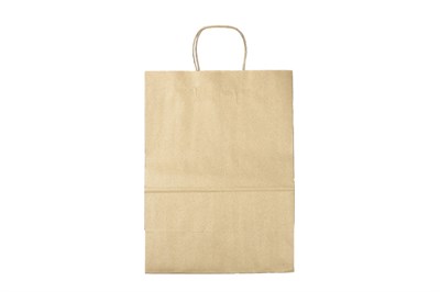 Пакет крафт с крученой ручкой б/п 260х150х350 крафт 70гр (200шт) ВИТА 22566