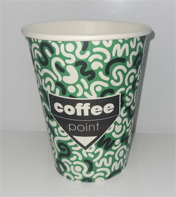 Бум стакан БК Кофе Поинт зеленый 350 мл (50/1000) НФ-00020343