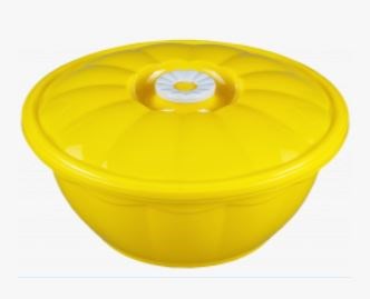 Таз с крышкой 10,5л. лимонный НФ-00020694