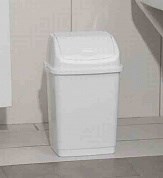 Контейнер для мусора 18л. с перекидным верхом Камелия белый НФ-00022214