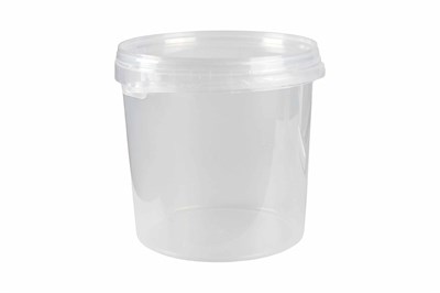Ведро/крышка 3,4л прозрачное  /182*175/  (50шт.в кор.) ВЗЛП  1580ПКП НФ-00025735