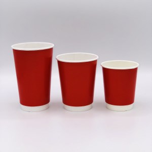 Бум стакан ПРЕСТИЖ Красный 2-х слойный 400 мл (20/400) НФ-00023127