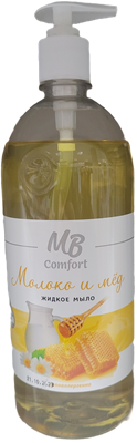 Жидкое мыло МВ "Молоко и мед" 1000 мл НФ-00023339