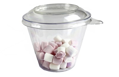 Креманка  "круглая" 200 мл прозрачная ПП (КРЫШКА) 73мм (20/120) ВЗЛП (5038/1) НФ-00023634