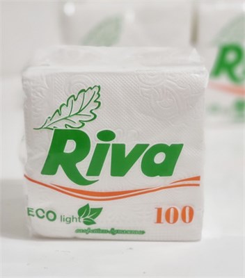 Салфетка для стола "Riva" (Рива) 20 шт Белая НФ-00024220