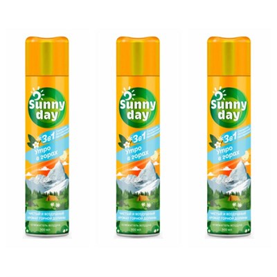 Освежитель воздуха Sunny Day 300мл Утро в горах (12шт) НФ-00024738