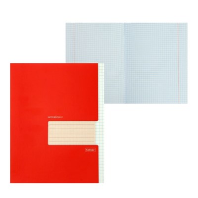 Тетрадь А5 48л. ХАТБЕР "Красная" клетка НФ-00024949