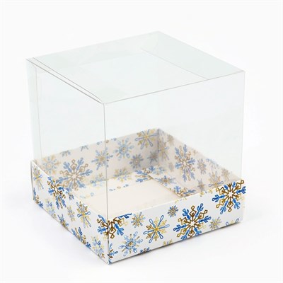 Коробка для кондитерских изделий «Новый год: Снежная сказка», 10×10×10 см НФ-00025596