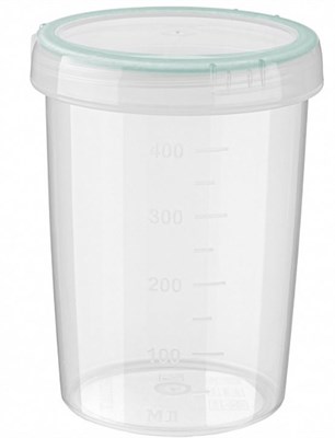 Контейнер 0,5л. с завинч. крышкой Винтаж светло-голубой НФ-00025762