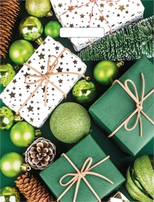 Пакет ПЭ с вырубной ручкой 31х40 (60) (За подарками) Артпласт (х50/1000) НГ НФ-00025846