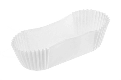 Форма бумажная Тарталетка овал 40х105х20мм белая 5х1000/5000шт ТБФ 22961