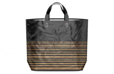 Сумка Эко 50х40 ПВД  ЗОЛОТОЙ ПРИНТ /10уп х 10шт/ (100шт) 17427
