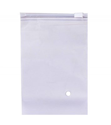 Пакет Зип Лок с бегунком 35*45 прозрачный ГЛЯНЕЦ с отверстием 120 мкм (50шт) НФ-00025501