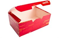 Короб под нагетсы 6шт цветной МЕГА (50/500шт) 14855