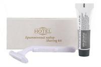 Саше бритвенный набор картон (станок+крем 8г) серия Hotel (200шт) 15625