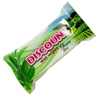 Салфетки влажные Озон/Дисконт (15шт) Зеленый чай (152уп) антибактериальные НФ-00002123