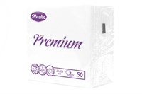 Салфетки 24х24 2-слойн. (PLUSHE) 50л/30уп Премиум Белые 15734