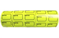 Ценник с/к Бабина (Цена) №3 (5шт) ЖЕЛТЫЙ (на бабине 190шт ценников) 16583