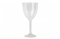 Бокал для Вина прозрачный 0,250 мл  высокая ножка  (100шт) 20шт в спайке 10615